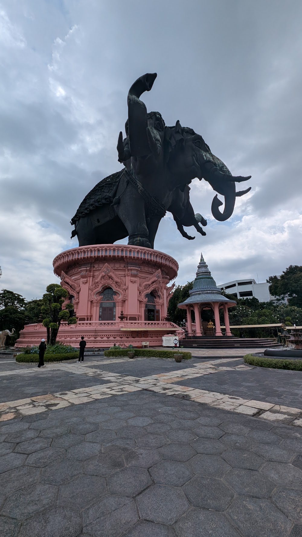 Three-Headed Elephant Statue