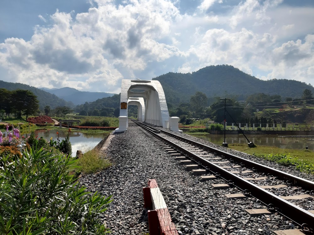 The Tha Chomphu White Bridge