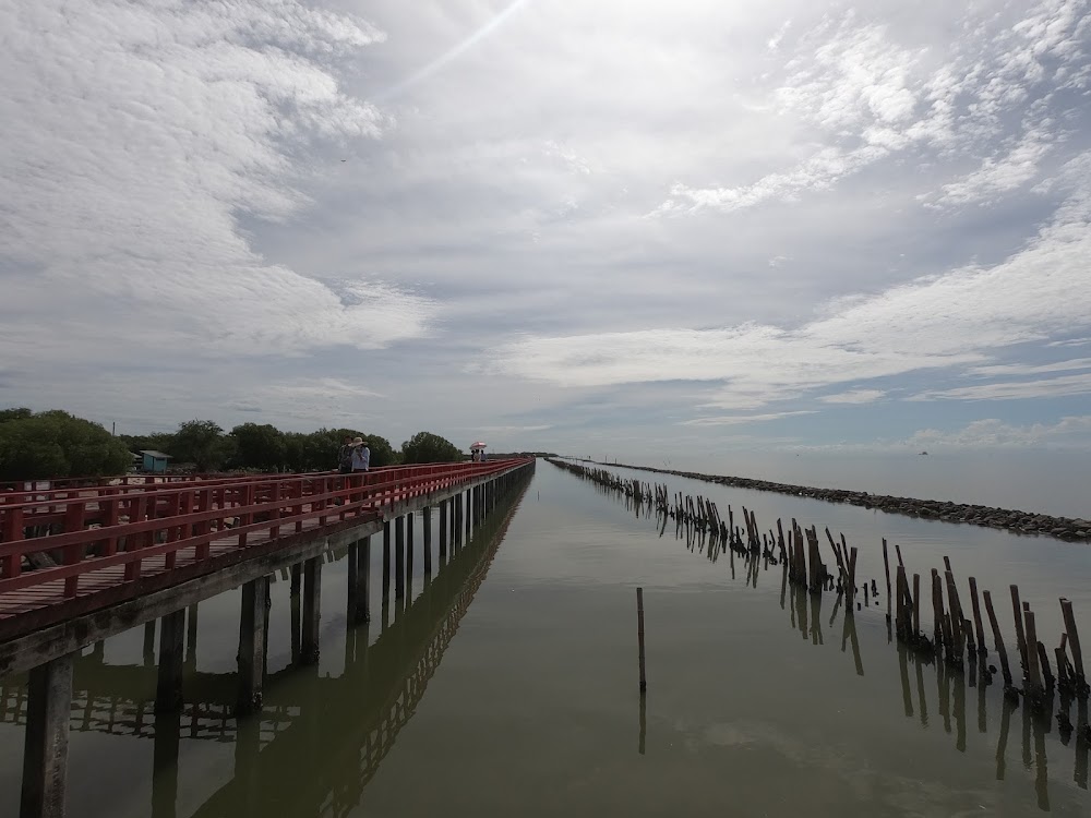 Wooden Red Bridge