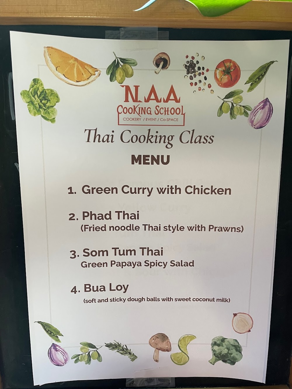 Sukhothai cooking school