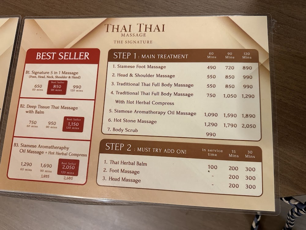 Thai Thai Massage The Signature S24